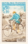 Journée du timbre 1972 - Facteur rural à bicyclette en 1894