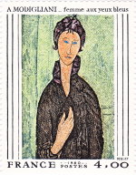 A.Modigliani - "Femme aux yeux bleus"