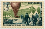 Journée du timbre 1955 - La poste par ballons 1870