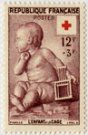 Croix-Rouge 1955 - L'enfant à la cage