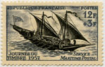 Journée du timbre 1957 - Service Maritime Postal