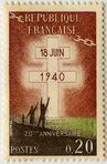 20ème anniversaire du 18 Juin 1940