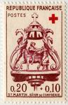 Croix-Rouge 1960 - Eglise Saint-Martin. Bâton de confrérie.