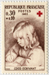 Croix-Rouge 1965 - Coco écrivant