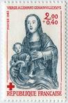 Croix-Rouge 1983 - Vierge à l'enfant - Genainville XIVème siècle