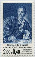 Journée du timbre 1984 - Diderot d'après L.M. Van Loo