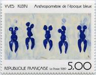 Yves Klein - "Anthropométrie de l'époque bleue"