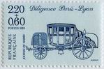Journée du timbre 1989 - Diligence Paris-Lyon