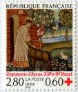 Croix-Rouge 1994 - Tapisserie d'Arras XVème siècle Saint Waast