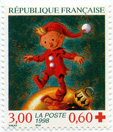 Croix-Rouge 1998 - Lutin marchant sur une boule dorée