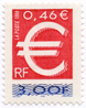 Timbre euro dentelé