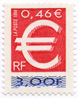 Timbre euro dentelé