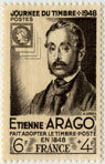 Journée du timbre 1948 - Etienne Arago - Fait adopter le timbre poste en 1848
