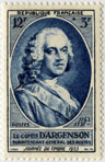 Journée du timbre 1953 - Le Comte d'Argenson