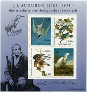 Bloc-feuillet J.J. Audubon (1785-1851)