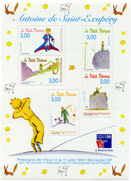 Bloc Antoine de Saint-Exupéry - "Le petit Prince"