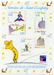 Bloc Antoine de Saint-Exupéry - "Le petit Prince"