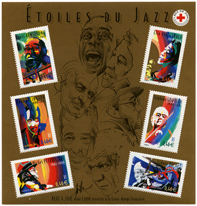 Bloc-feuillet Personnages célèbres 2002 - "Etoiles du Jazz"