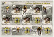 Bloc-feuillet 100ème anniversaire du tour de France