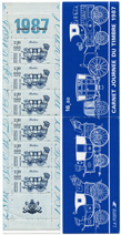 Carnet Journée du timbre 1987 - La Berline