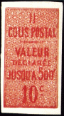 Colis-Postal, Valeur déclarée (Non dentelé)