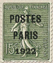 préoblitéré - Semeuse POSTES PARIS 1922